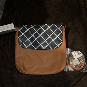 Stylish Brown and Black Women's Bag